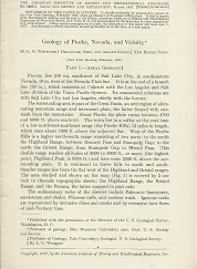 Geology of Pioche, Nevada, and Vicinity – L. G. Westgate & Adolph Knopp
