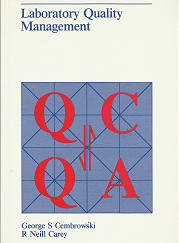 Laboratory Quality Management: Qc & Qa – George S. Cembrowski & R. Neill Carey – 089189277X