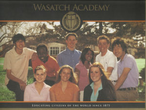 Wasatch Academy: Educating Citizens of the World Since 1875