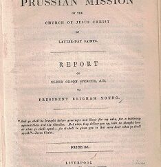 1853 ~ Prussian Mission of the Church . . . Report to Brigham Young
