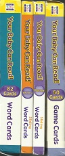 Your Baby Can Read ~ Robert Titzer ~ 4 Boxes: Game Cards/Word Cards