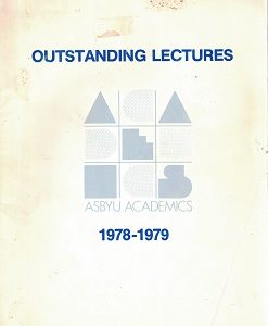 Outstanding Lectures, ASBYU Academics, 1978-1979 ~ Large size softcover