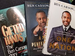 3 Books by Ben Carson: One Nation, A More Perfect Union, Gifted Hands – the Ben Carson Story