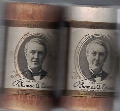 Edison Records ~ Thomas A. Edison ~ 2 Empty Cylinder Containers!
