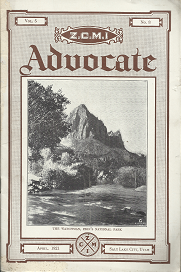 Z.C.M.I. Advocate Magazine (Vol. 5, No. 8) (April, 1921)