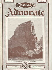 Z.C.M.I. Advocate Magazine (Vol. 5, No. 10) (June, 1921)