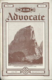 Z.C.M.I. Advocate Magazine (Vol. 5, No. 10) (June, 1921)