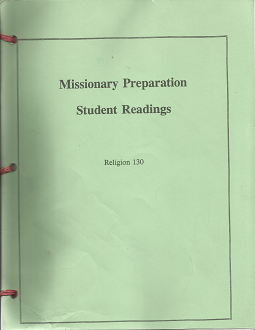 Missionary Preparation Student Readings (Religion 130)