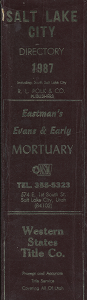Polk’s City Directory: Salt Lake City, Utah, 1987