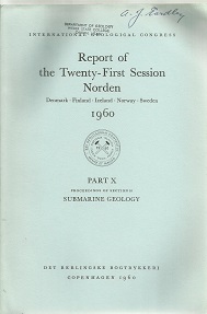 Report of the Twenty-First Session – International Geological Congress Part X