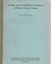 Geology and Ground-Water Resources of Morton County, Kansas