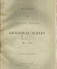 Bulletin of the United States Geological Survey No. 83