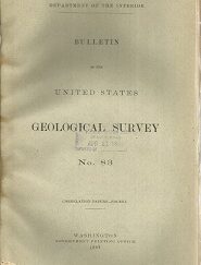 Bulletin of the United States Geological Survey No. 83