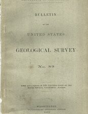 Bulletin of the United States Geological Survey No. 89