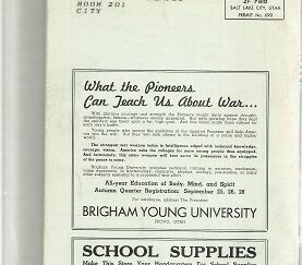 Relief Society Magazine owned by Elder Rufus K. Hardy