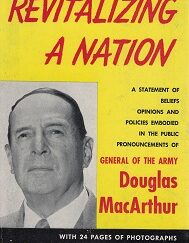 Book by General Douglas MacArthur ~ With Signed Letter from U. S. Congressman, Ralph W. Gwinn of New York