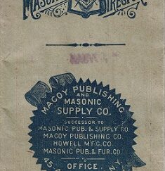 Masonic Directory ~ Masonic Goods ~ Tiny Booklet ~ Macoy Publishing and Masonic Supply Co.