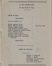 In the Supreme Court of the State of Utah ~ Case No. 8220