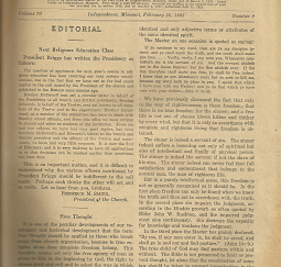 The Saints’ Herald: Volume 70, No. 9, February 28, 1923