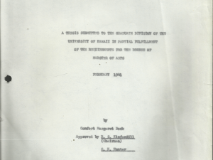 The Church of Jesus Christ of Latter Day Saints in the Hawaiian Islands (1941) ~ by Comfort Margaret Bock