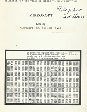 Selskabet for Udgivelse af Kilder til Dansk Historie: Mikrokort Katalog