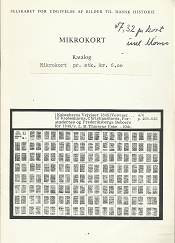 Selskabet for Udgivelse af Kilder til Dansk Historie: Mikrokort Katalog