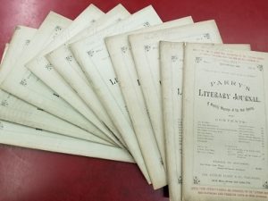 1885 ~ 10 of 12 Issues ~ Parry’s Literary Journal ~ Volume 1