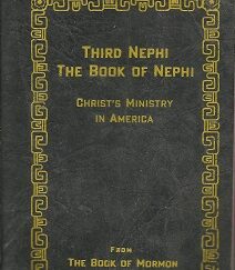 1946 ~ Third Nephi, Book of Nephi ~ Very Small Softcover --- Black Softbound