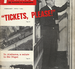 Trains Magazine: 1970 ~ 10 of the 12 Issues ~ [Partial Set]