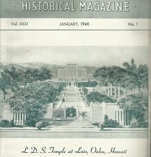 Utah Genealogical & Historical Magazine, Vol. XXXI, No.1, January, 1940