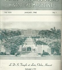 Utah Genealogical & Historical Magazine, Vol. XXXI, No.1, January, 1940