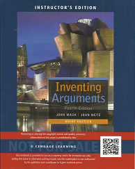 Inventing Arguments: Fourth Edition – John Mauk & John Metz – 1305113322