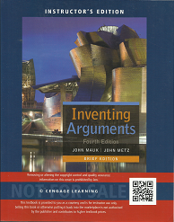 Inventing Arguments: Fourth Edition – John Mauk & John Metz – 1305113322