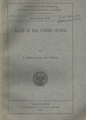 Bulletin 586: Slate in the United State – T. Nelson Dale