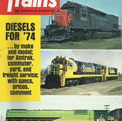 Trains Magazine: 1974   [Partial Set]