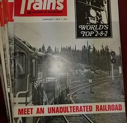 10 Issues of Trains Magazine from 1969
