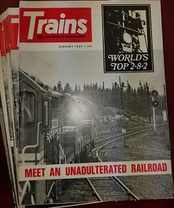 10 Issues of Trains Magazine from 1969