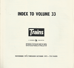 Train Magazines Indexes: 10 Misc Volumes  [Misc Volumes]