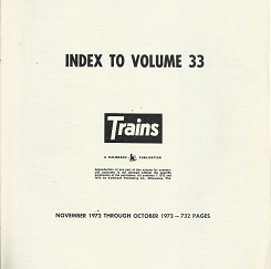 Train Magazines Indexes: 10 Misc Volumes  [Misc Volumes]