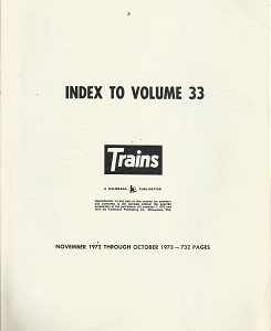 Train Magazines Indexes: 10 Misc Volumes  [Misc Volumes]