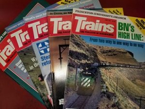 5 Misc Issues ~ Trains, The Magazine of Railroading ~ 1987
