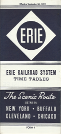Erie: Erie Railroad System Time Tables