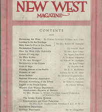 The New West Magazine: July, 1920, Vol. XI, No. 7