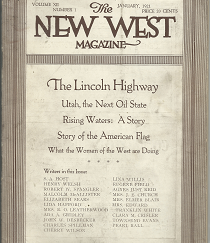 The New West Magazine: January, 1921, Vol. XII, No. 1