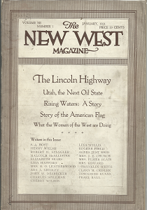 The New West Magazine: January, 1921, Vol. XII, No. 1