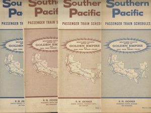 4 Southern Pacific Passenger Train Schedules, 1968-1970 ~ Golden Empire