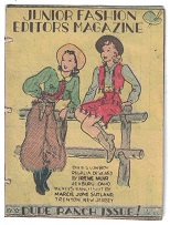 Junior Fashion Editors Magazine ~ Dude Ranch Issue ~ Mini ~ Only 2″ x 2 1/2″