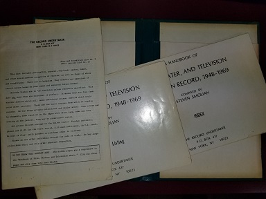 Handbook of Film, Show and TV Music on Record, 1948-1969