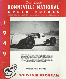 First Annual Bonneville National Speed Trials: 1949, 198, 1979, 39th, 28th annuals.