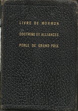1962 ~ Leather French Triple Combination ~ Livre de Mormon, . . .